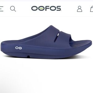 OOFOS Slide Recovery Clogs Navy Blue Unisex Men’s 6 Women’s 8